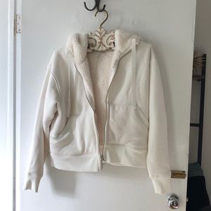 Athleta shearling hoodie - S